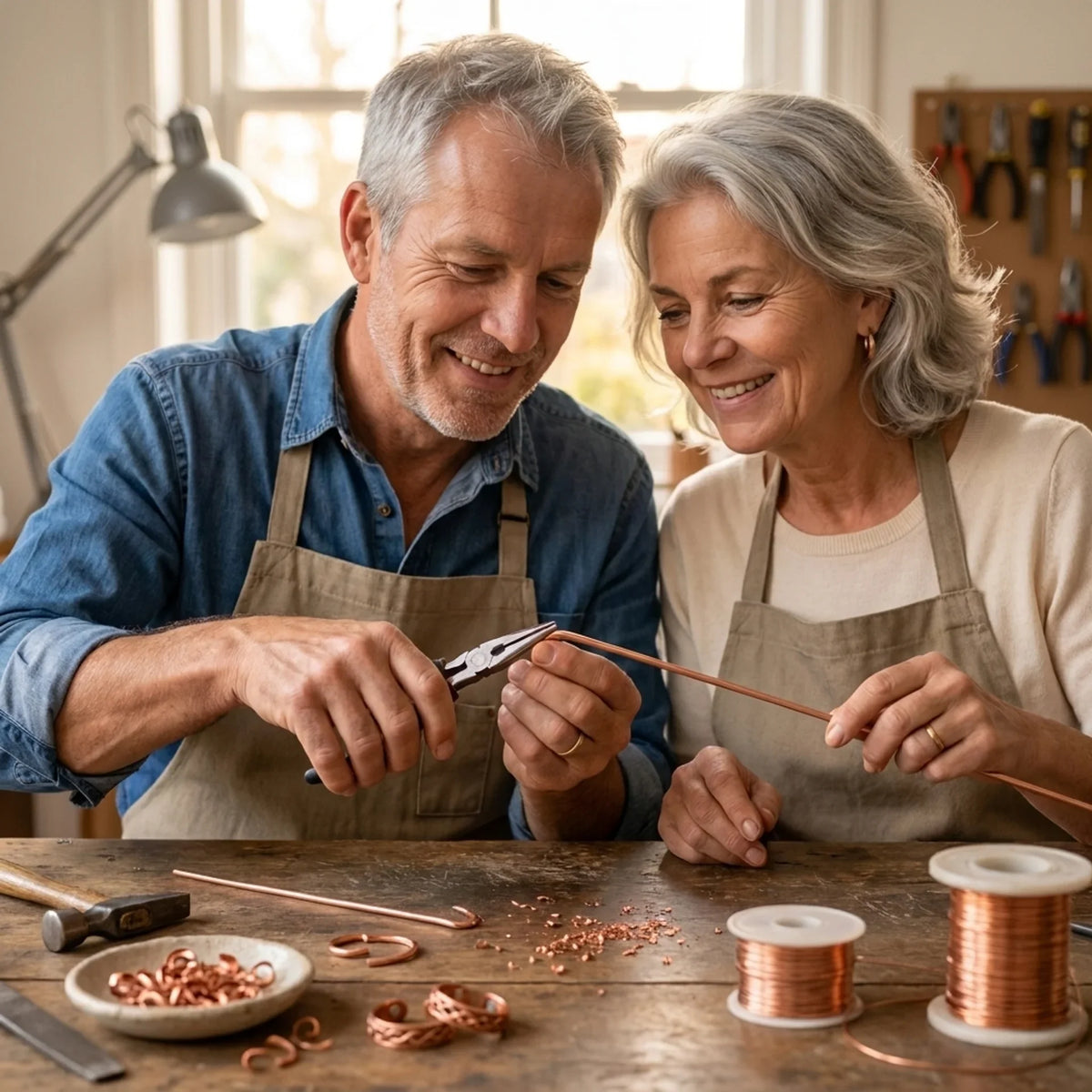Skein-Ring aus Kupfer