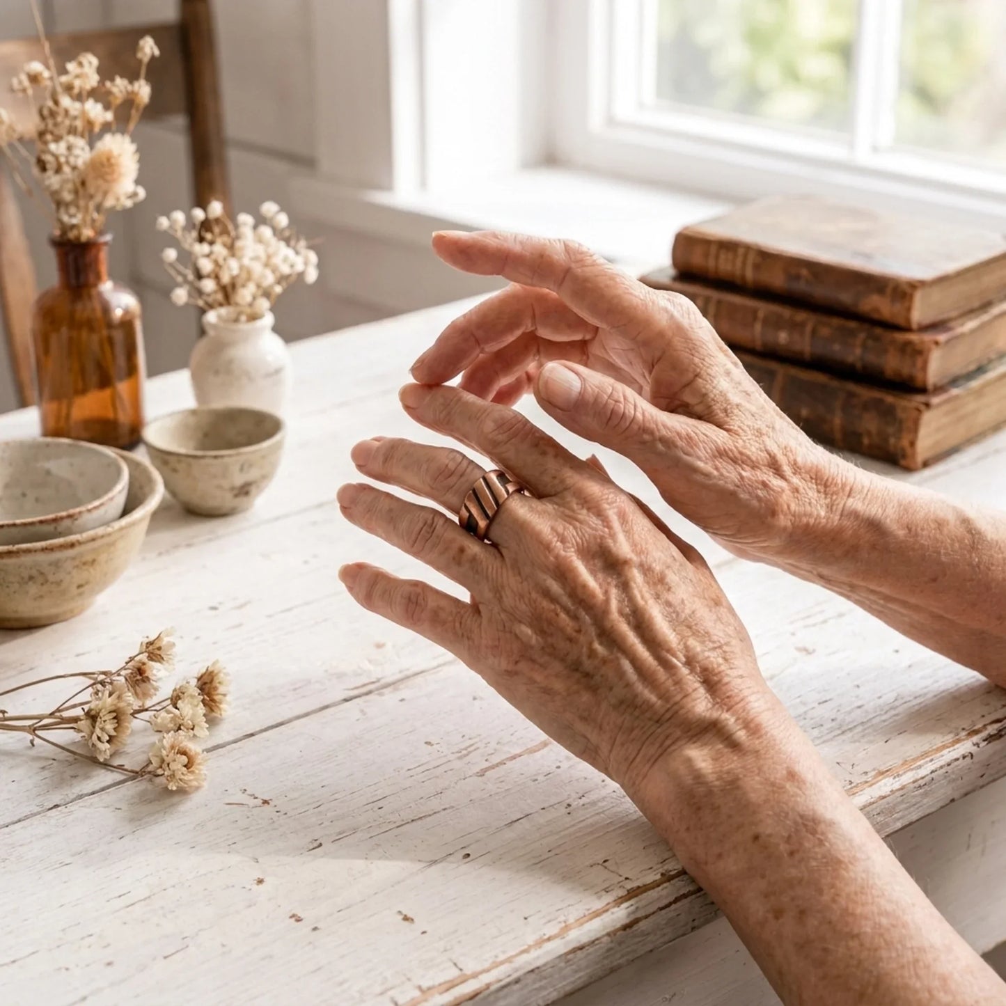 Skein-Ring aus Kupfer