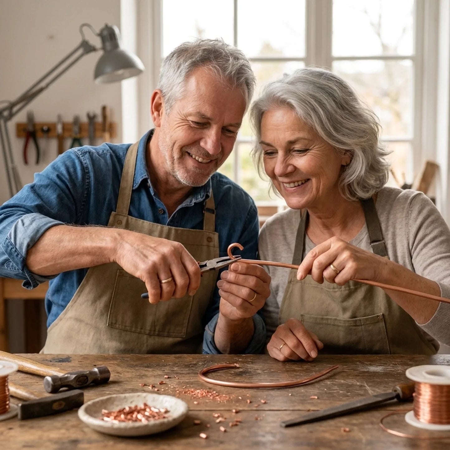 Skein-Ring aus Kupfer