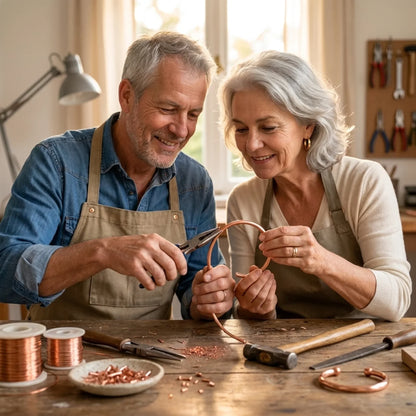 Patina-Armband aus Kupfer