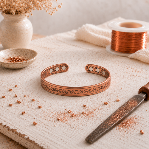 Verziertes Kupferarmband