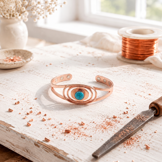 Ocean-Armband aus Kupfer