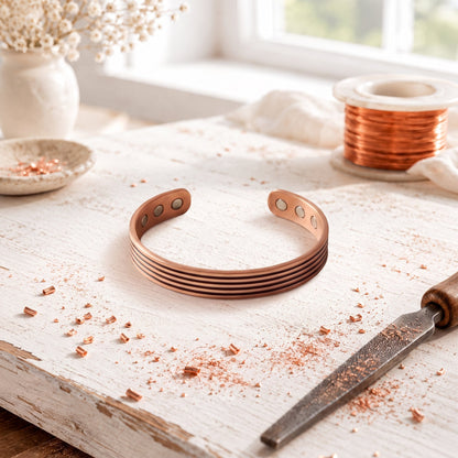 Stria-Armband aus Kupfer