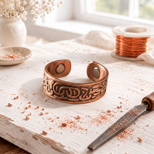 Glyph-Ring aus Kupfer