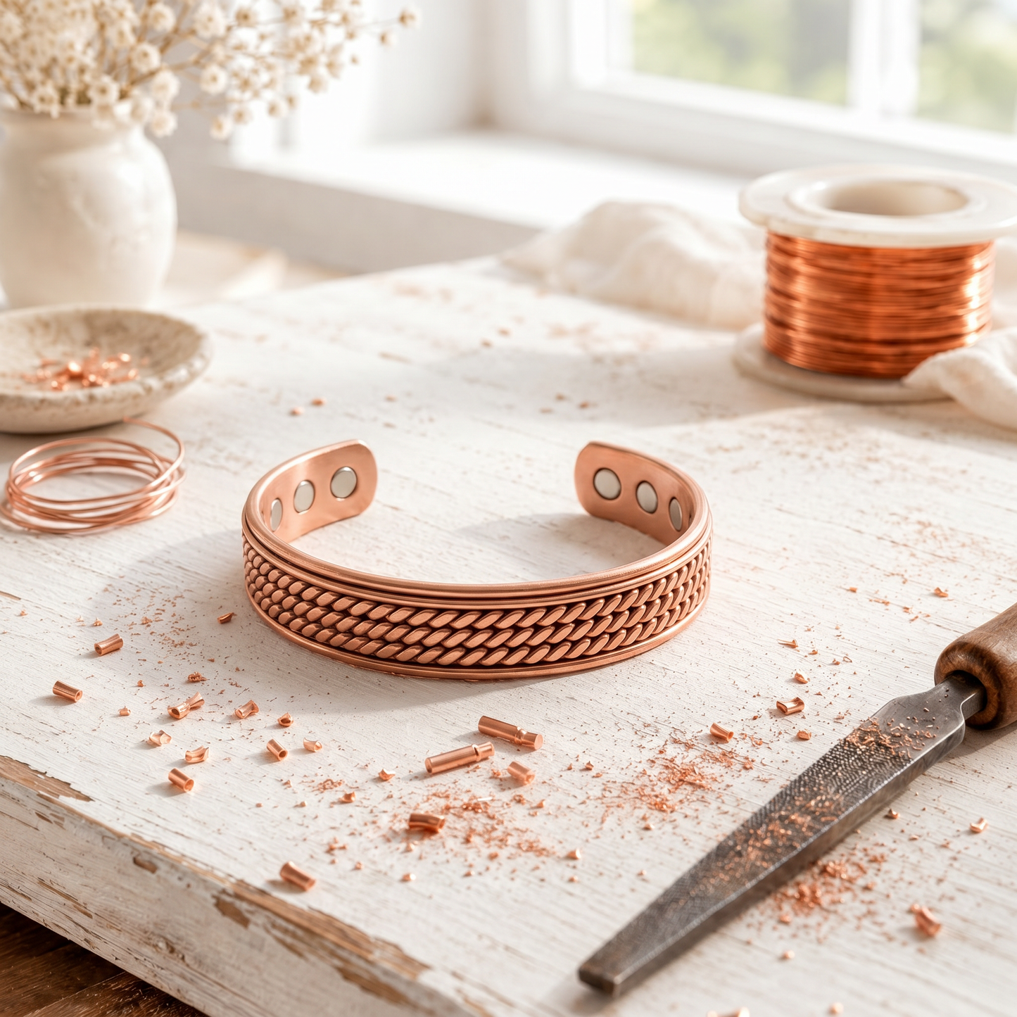 Chaff-Armband aus Kupfer