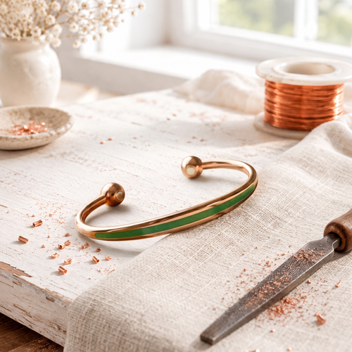 Patina-Armband aus Kupfer