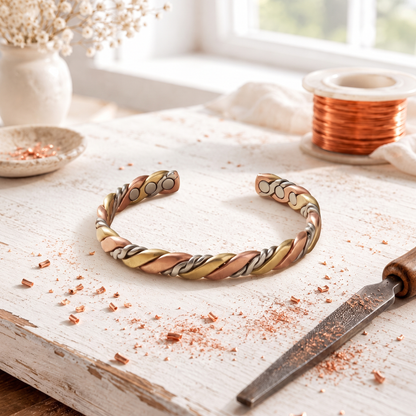 Trine-Armband aus Kupfer