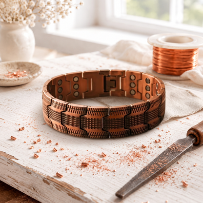 Armband mit Pfeilspitzenmotiv aus Kupfer