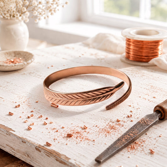 Petal-Armband aus Kupfer