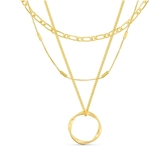 Klassische Dreireihige Goldkette